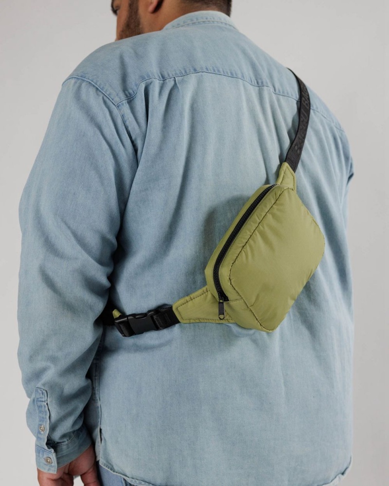 Baggu Puffy Fanny Pack Crossbody Bags Pistachio | 045BEXTJQ