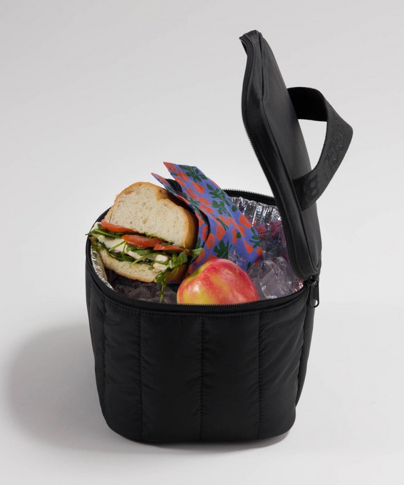 Baggu Puffy Lunch Bags Black | 150AYNTRM