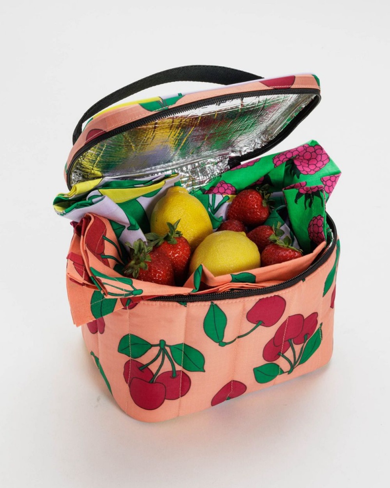 Baggu Puffy Lunch Bags Sunshine Fruit Mix | 124TDZEHC