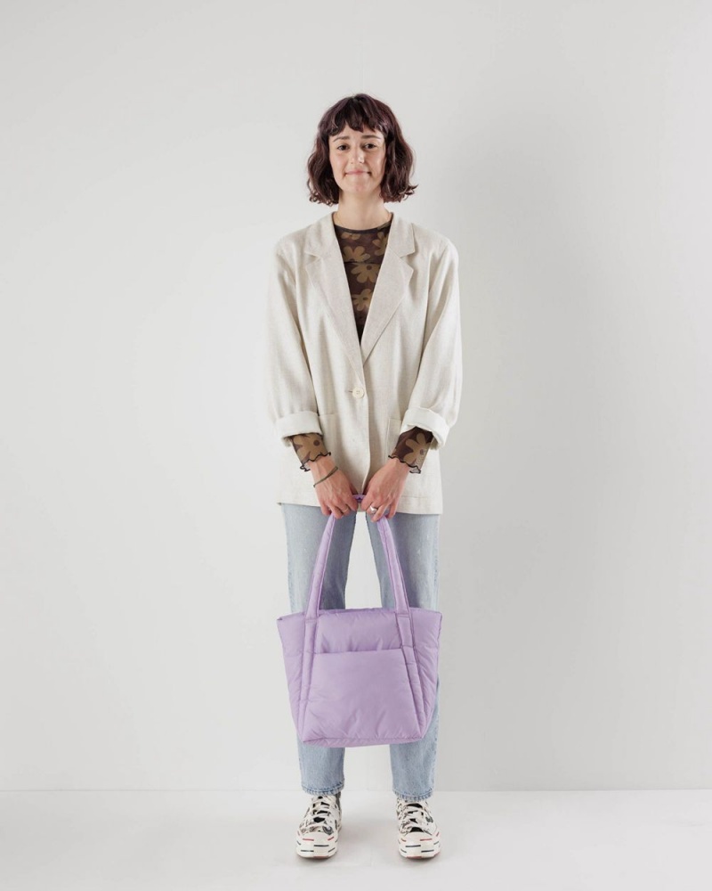 Baggu Puffy Mini Tote Bags Dusty Lilac | 260JLFAKV