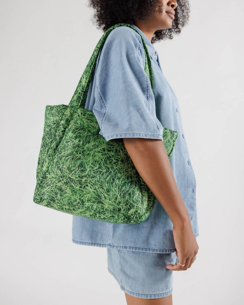 Baggu Puffy Mini Tote Bags Grass | 018KGBXJW