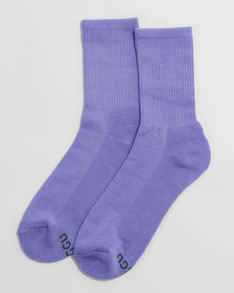 Baggu Ribbed Socks Bluebell | 746SHLGUM