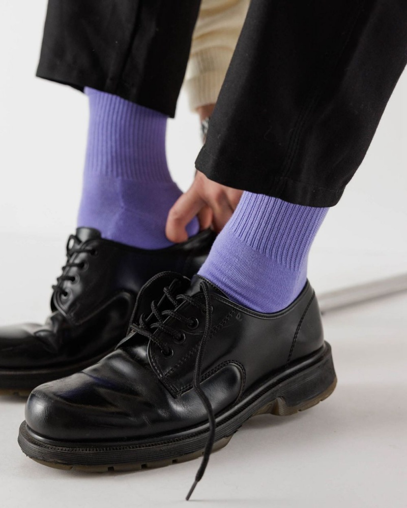 Baggu Ribbed Socks Bluebell | 746SHLGUM