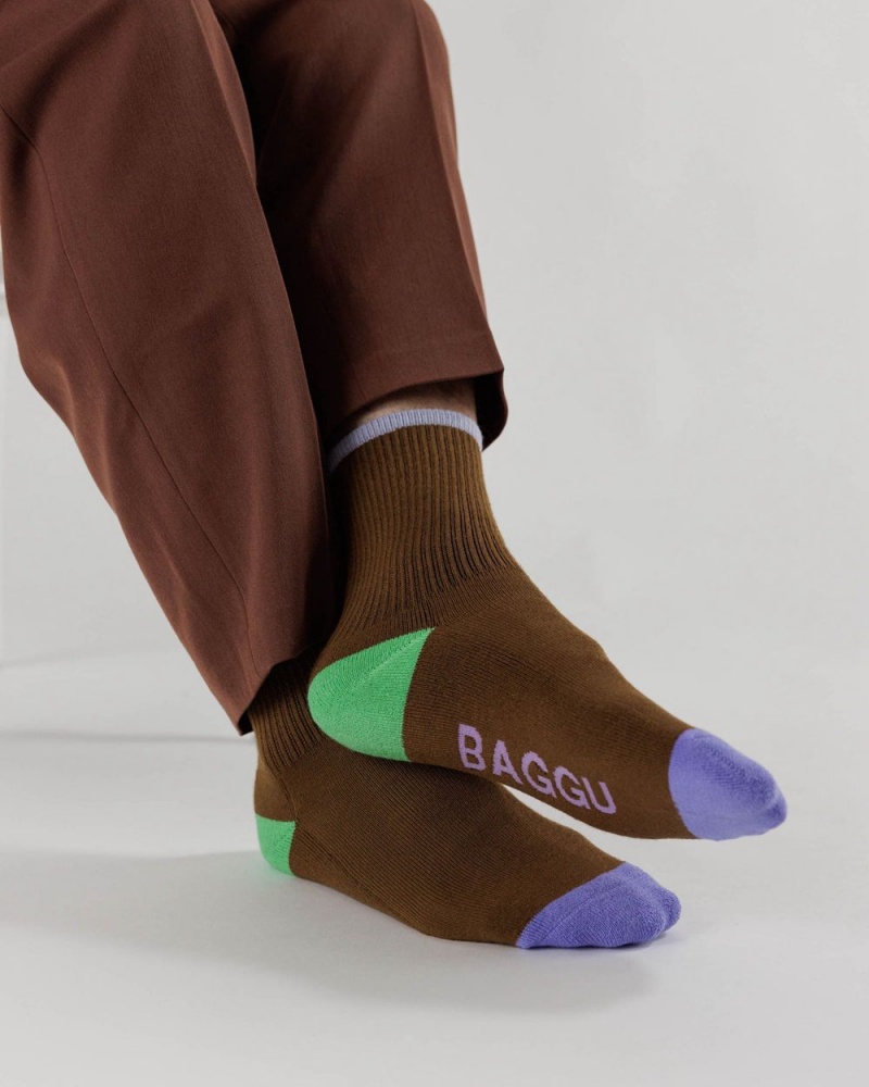 Baggu Ribbed Socks Tamarind Mix | 096PBFWJC