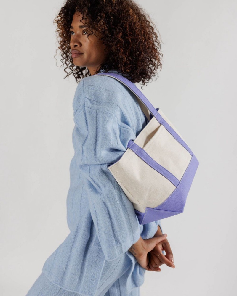 Baggu Small Heavyweight Canvas Tote Bags Bluebell | 471JLIDNM