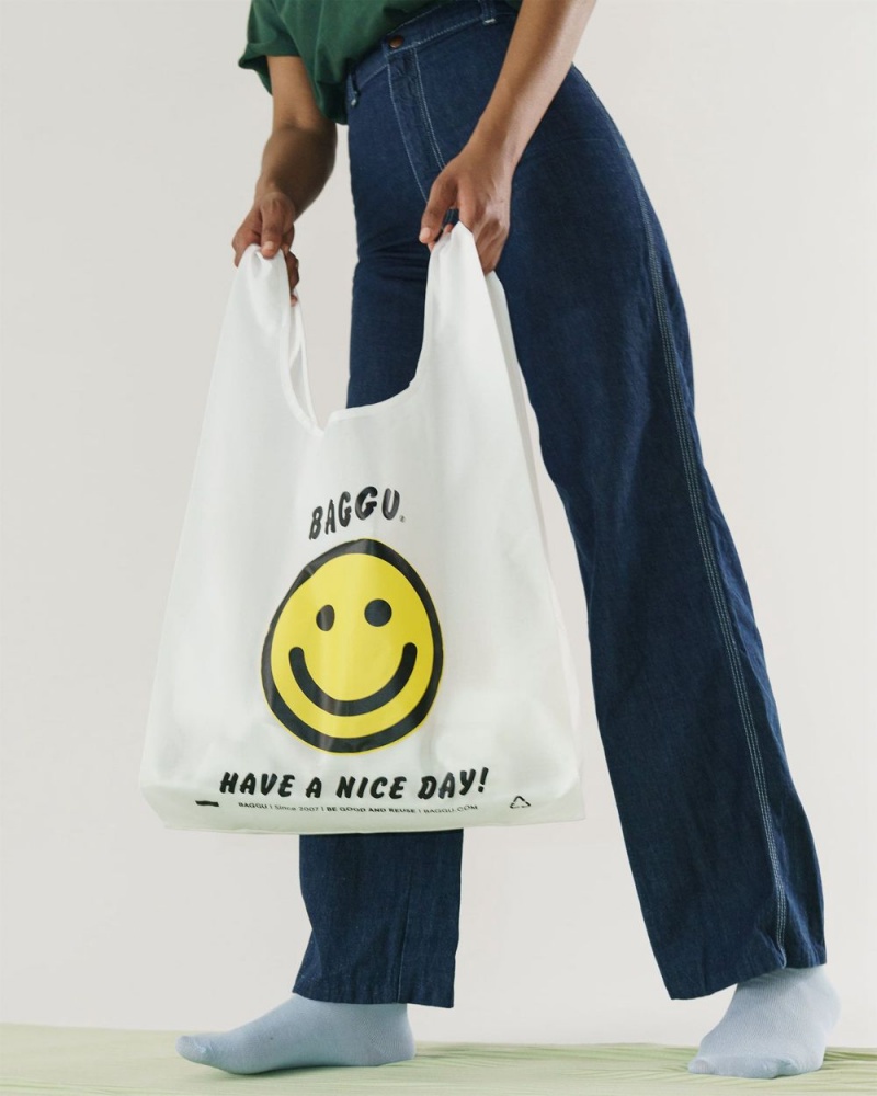 Baggu Standard Reusable Bags Thank You Happy | 348KMGXJQ