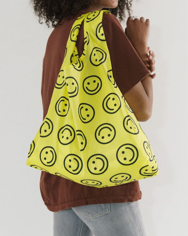 Baggu Standard Reusable Bags Yellow Happy | 149AGLTJW