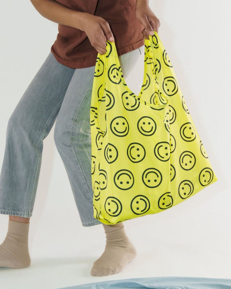 Baggu Standard Reusable Bags Yellow Happy | 149AGLTJW