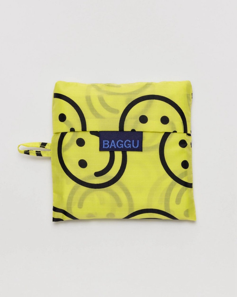 Baggu Standard Reusable Bags Yellow Happy | 149AGLTJW