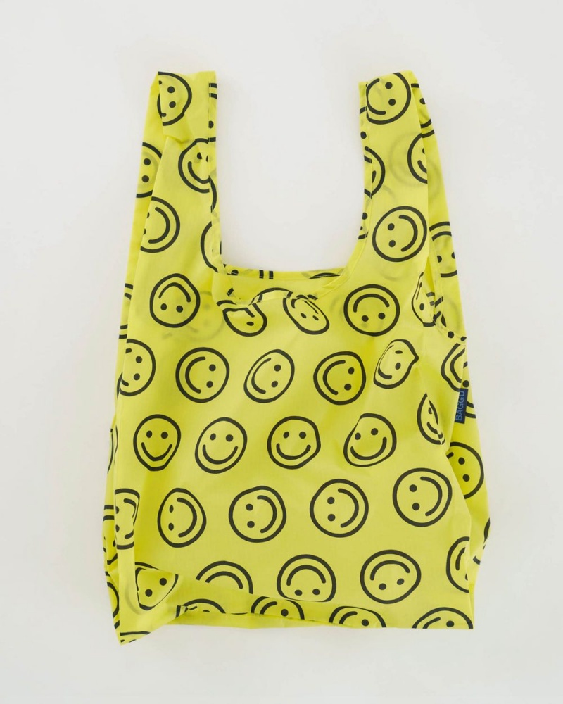 Baggu Standard Reusable Bags Yellow Happy | 149AGLTJW