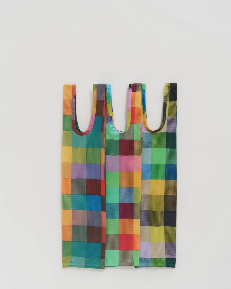 Baggu Wine Set of 3 Reusable Bags Madras Mix | 453ABHRYN