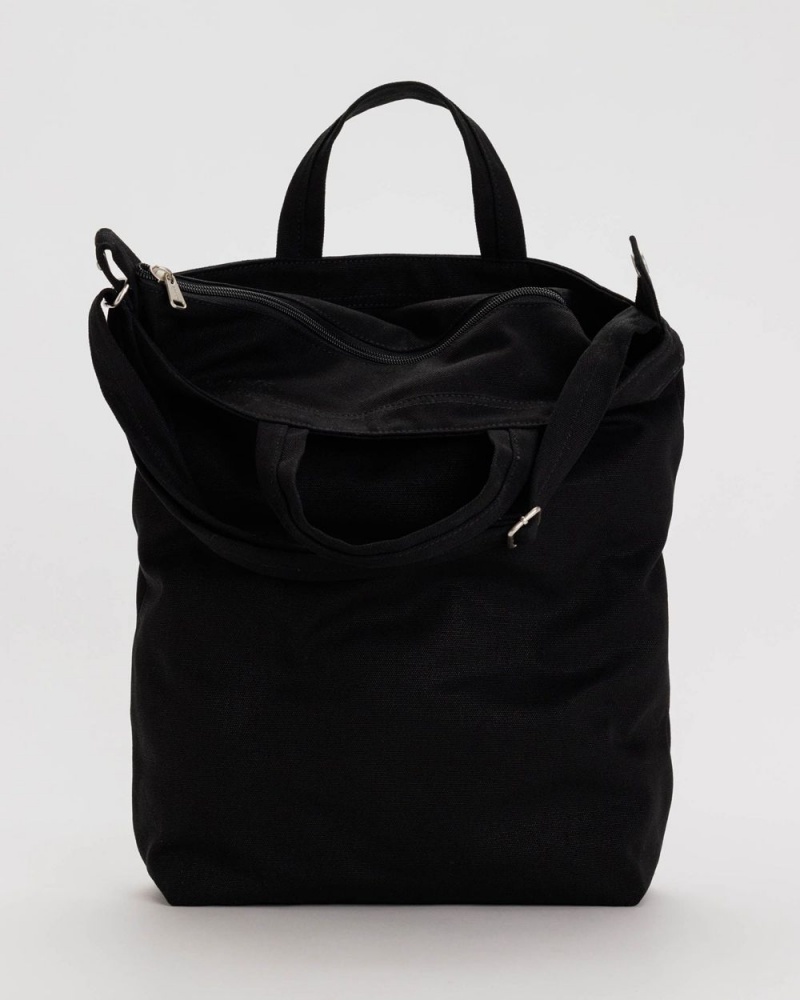 Baggu Zip Duck Tote Bags Black | 340FPRZUV