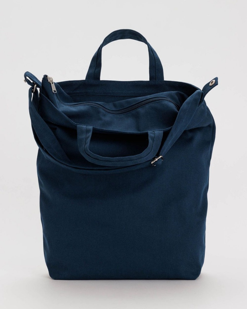 Baggu Zip Duck Tote Bags Navy | 712CRVGHN